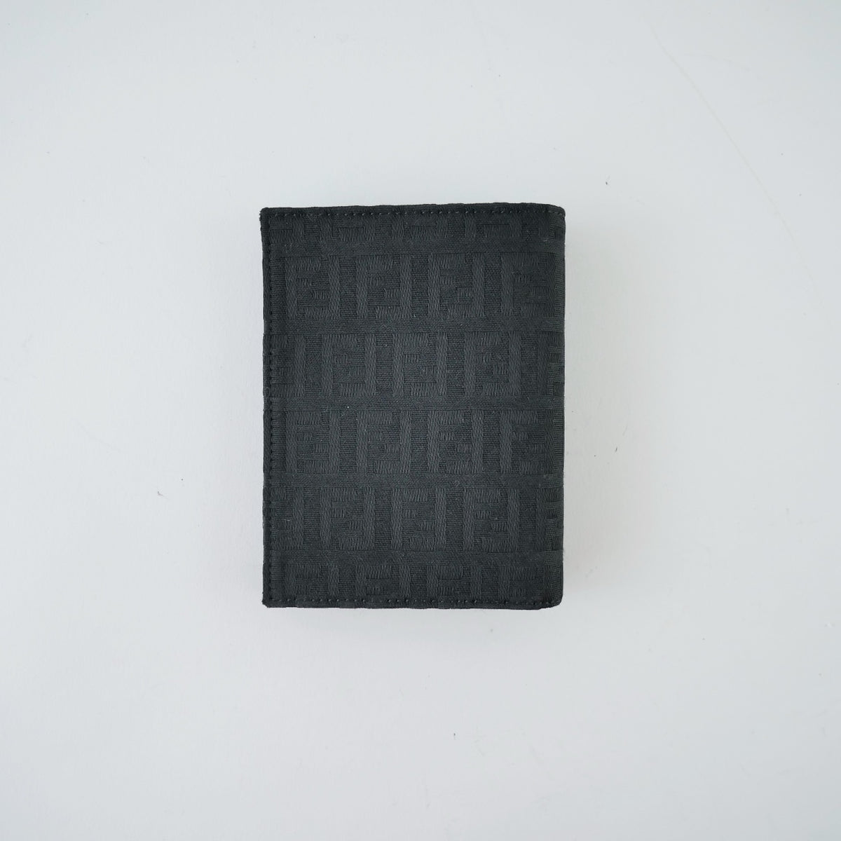 Fendi Canvas Micro Zucca Slim Wallet
