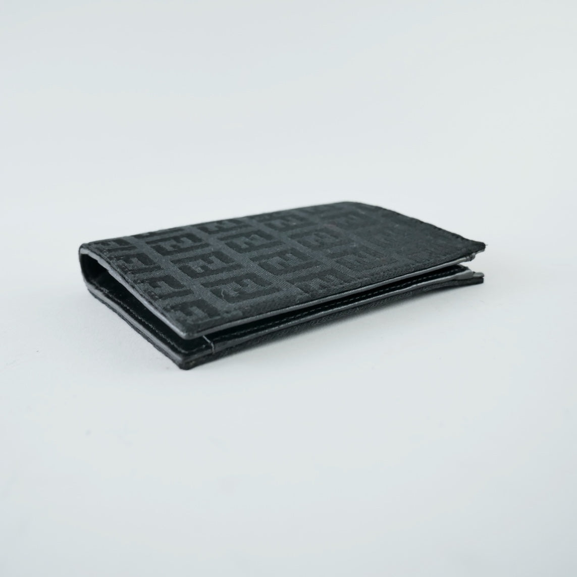 Fendi Canvas Micro Zucca Slim Wallet