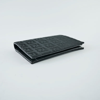 Fendi Canvas Micro Zucca Slim Wallet