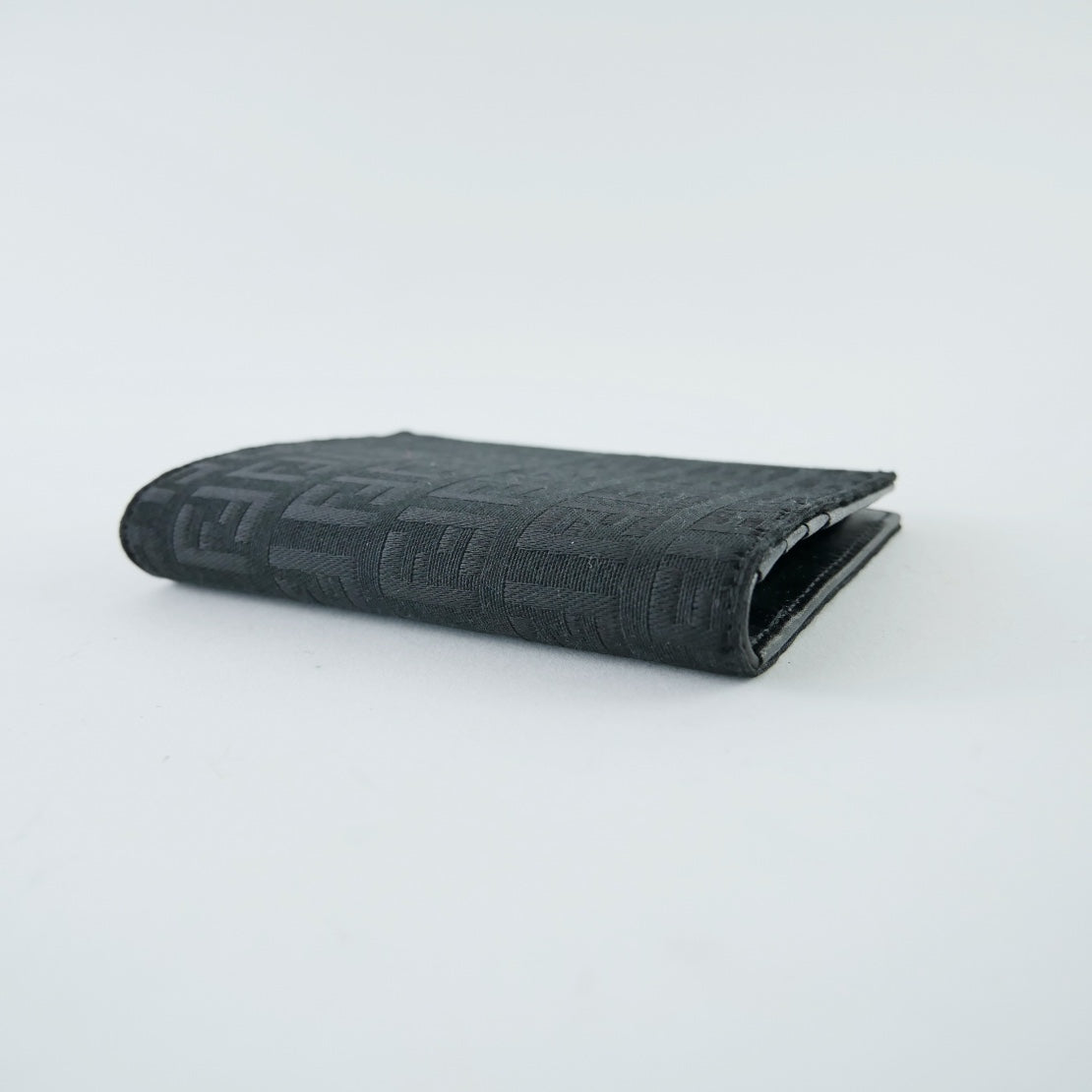 Fendi Canvas Micro Zucca Slim Wallet