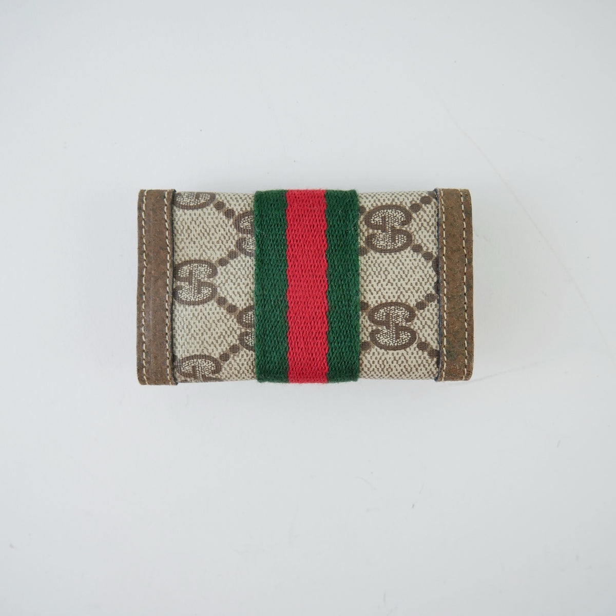 Gucci Vintage Supreme Canvas Sherry Web 6 Keyring