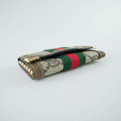 Gucci Vintage Supreme Canvas Sherry Web 6 Keyring