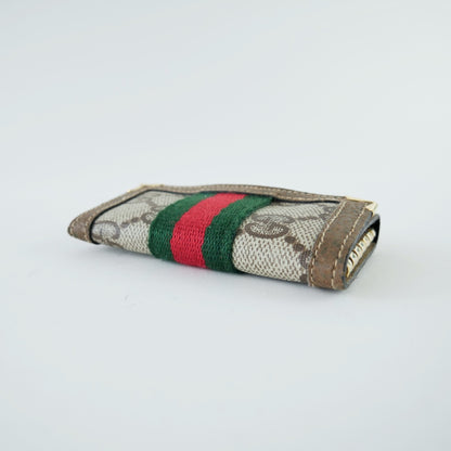 Gucci Vintage Supreme Canvas Sherry Web 6 Keyring
