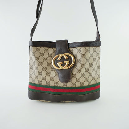Gucci Vintage Sherry Web Shoulder Bag