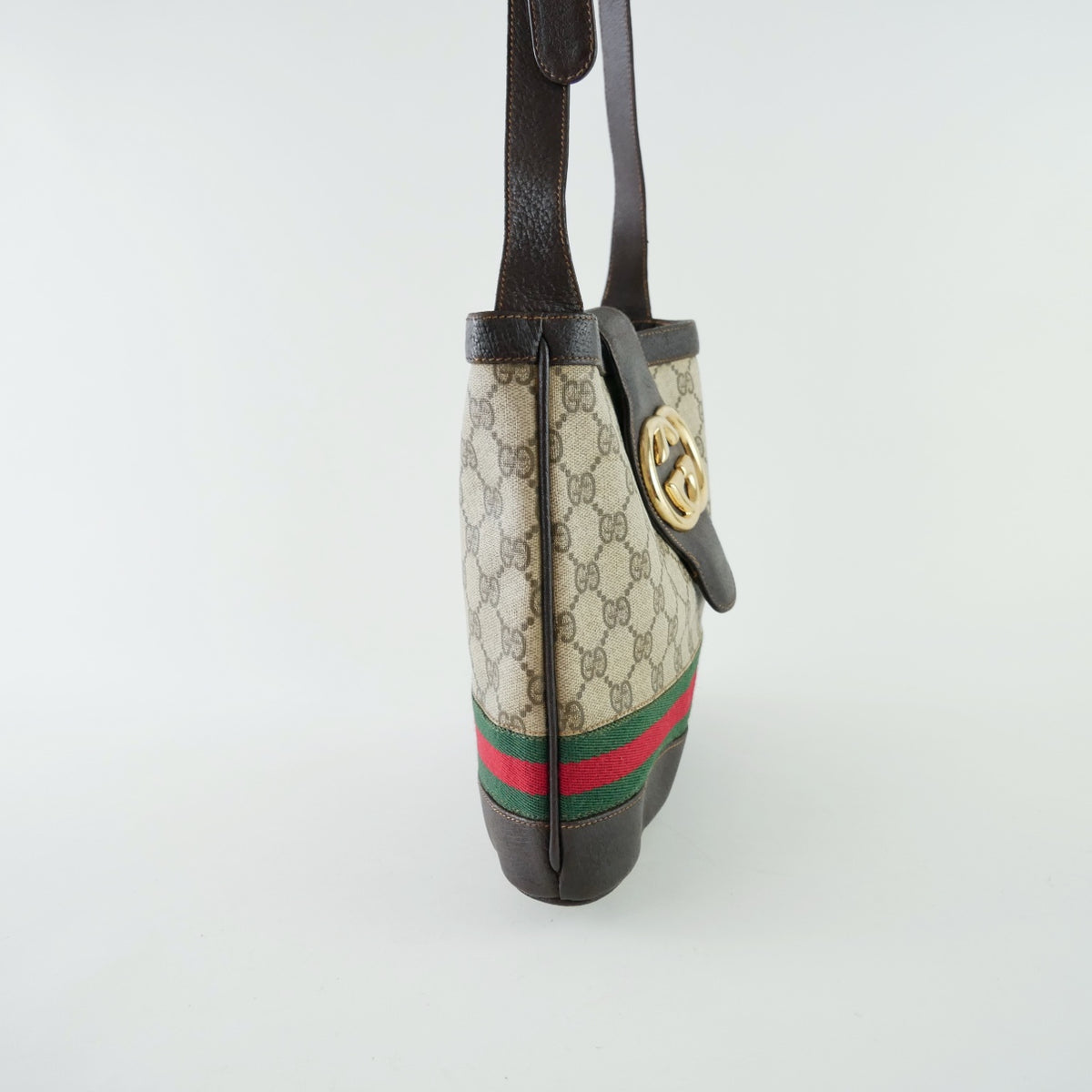 Gucci Vintage Sherry Web Shoulder Bag