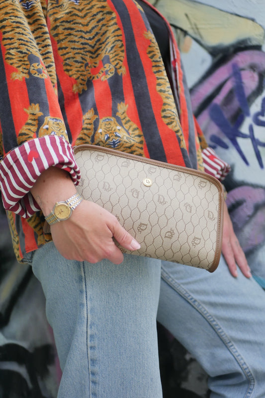 Christian Dior Vintage Honeycomb Clutch