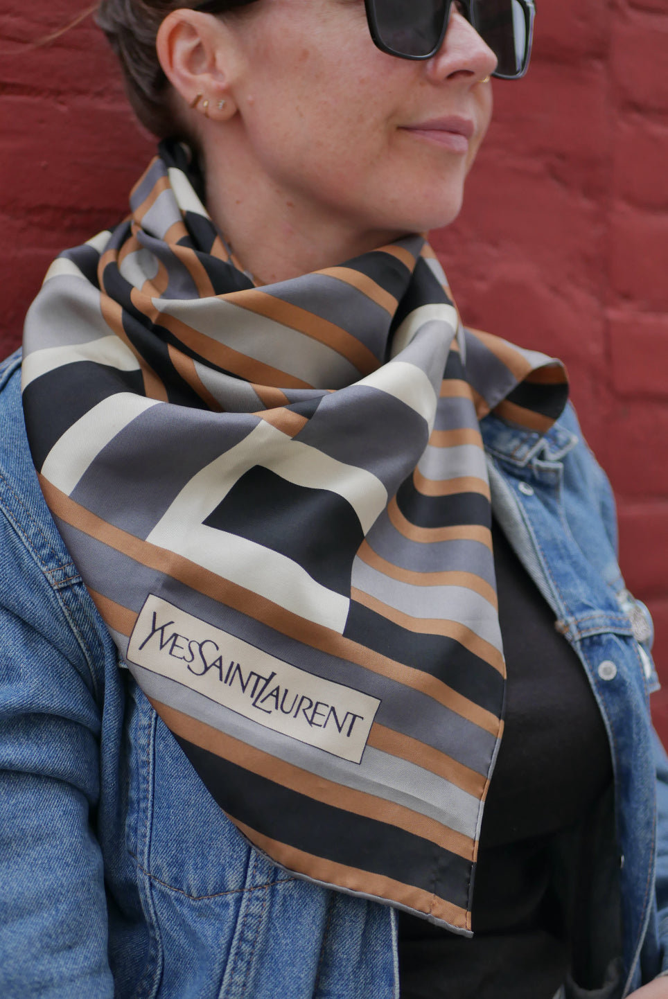 Yves Saint Laurent Silk Scarf