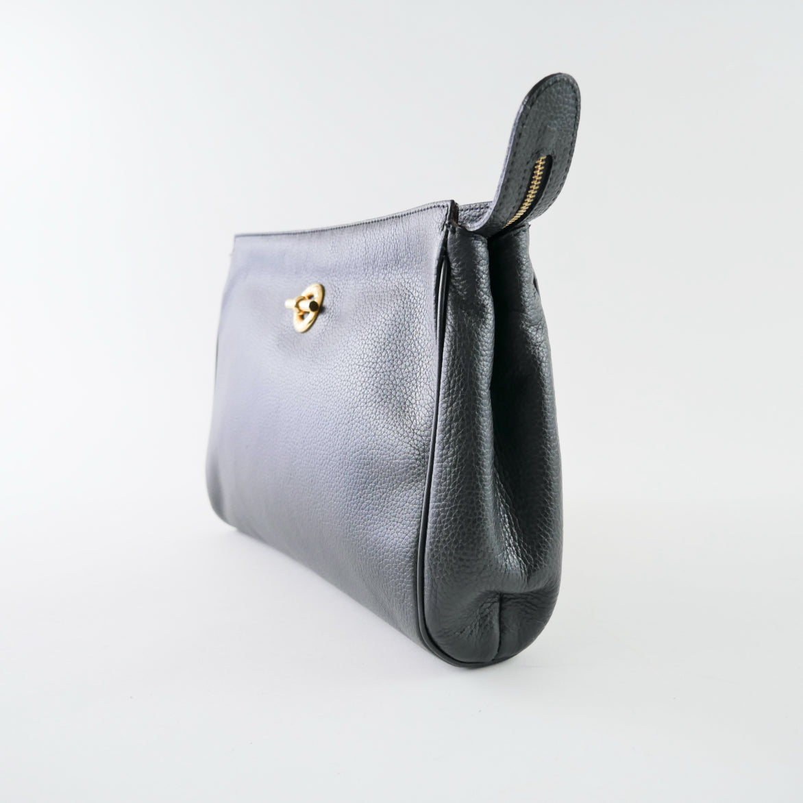 Celine Vintage Textured Leather Clutch