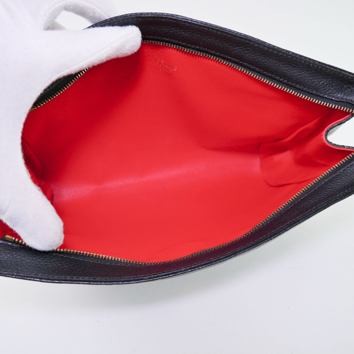 Celine Vintage Textured Leather Clutch