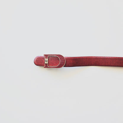 Dior Vintage Textured Leather Belt