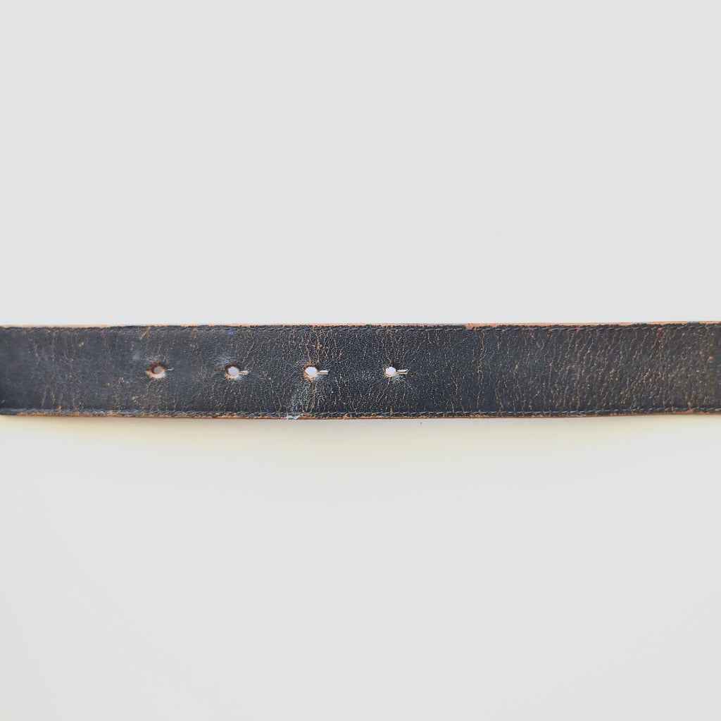 Dior Vintage Textured Leather Belt